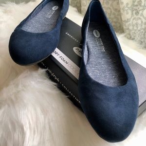Dr. Scholl's Giorgie Navy Flats Memory Foam Cool- 8